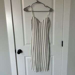 Fashion Nova Black and White Strapless Dress